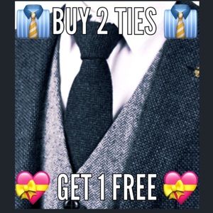 Buy 2 Get 1 Free Neckties Only